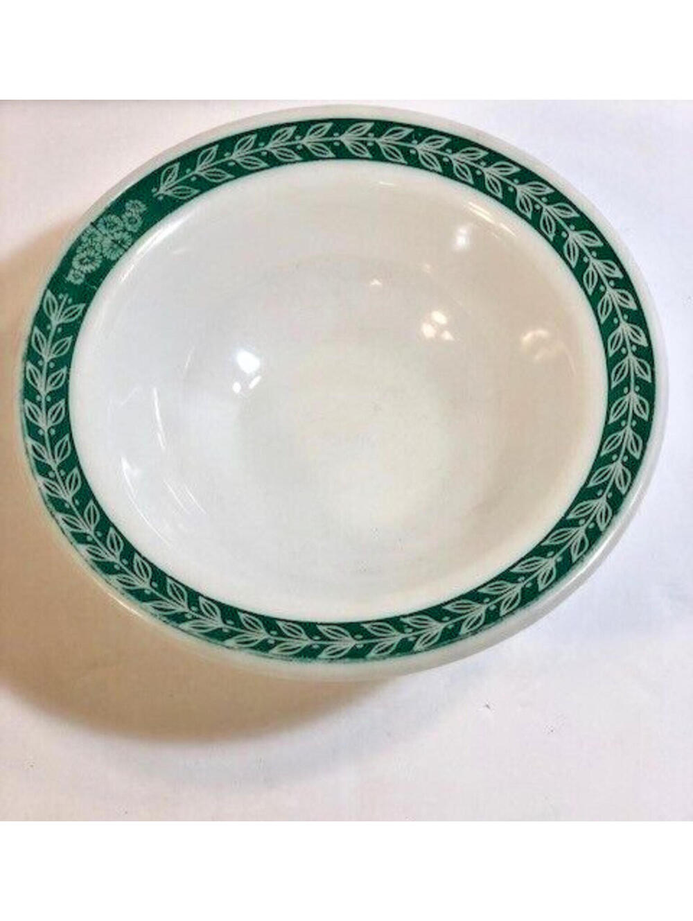 Vintage Anchor Hocking Fire King Pyrex 350 Green Leaf Pattern Replacement Bowl